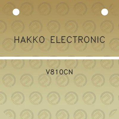 hakko-electronic-v810cn