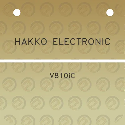 hakko-electronic-v810ic