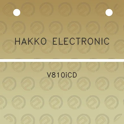 hakko-electronic-v810icd