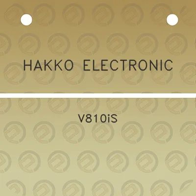 hakko-electronic-v810is