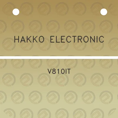 hakko-electronic-v810it