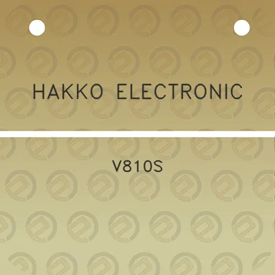 hakko-electronic-v810s