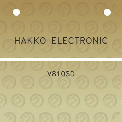 hakko-electronic-v810sd