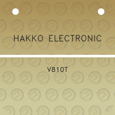 hakko-electronic-v810t