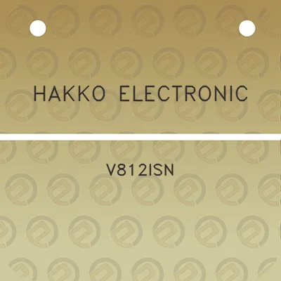 hakko-electronic-v812isn