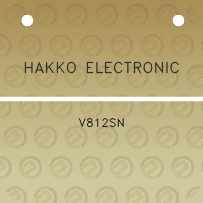 hakko-electronic-v812sn