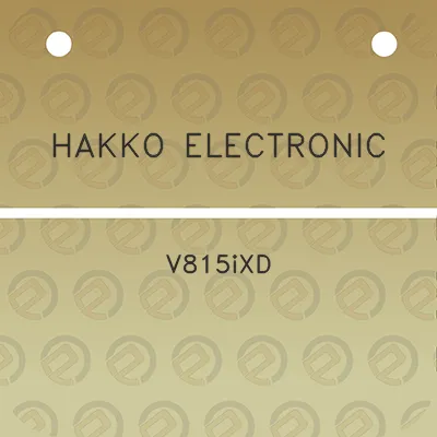 hakko-electronic-v815ixd