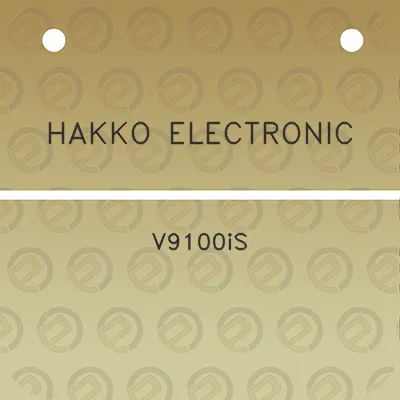 hakko-electronic-v9100is