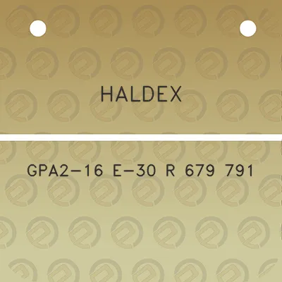 haldex-gpa2-16-e-30-r-679-791