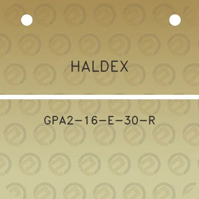 haldex-gpa2-16-e-30-r