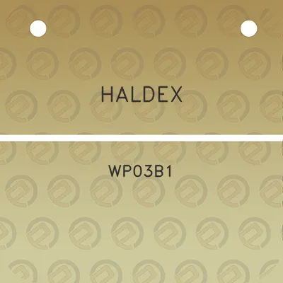 haldex-wp03b1