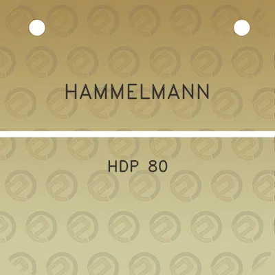 hammelmann-hdp-80