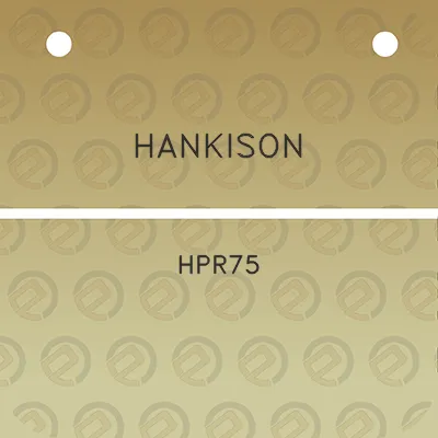 hankison-hpr75