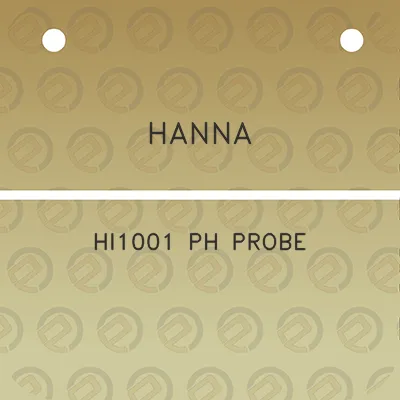 hanna-hi1001-ph-probe