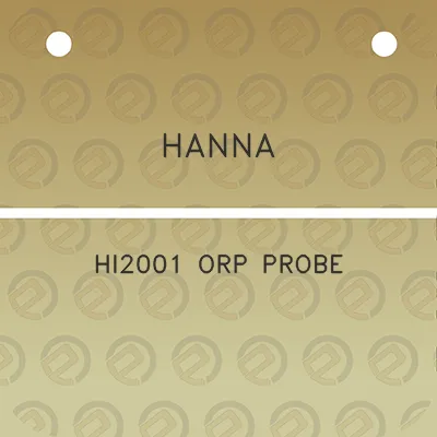 hanna-hi2001-orp-probe