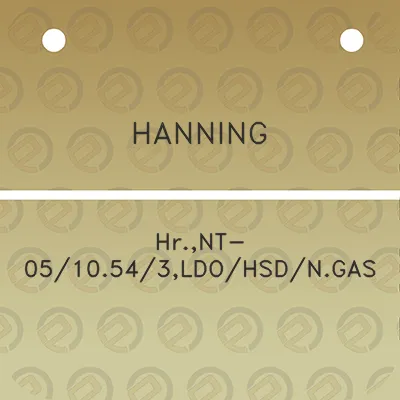 hanning-hrnt-0510543ldohsdngas