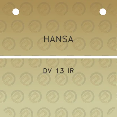 hansa-dv-13-ir