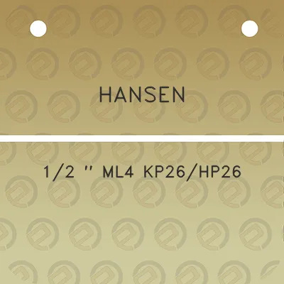 hansen-12-ml4-kp26hp26