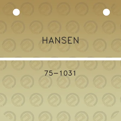 hansen-75-1031