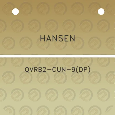 hansen-qvrb2-cun-9dp