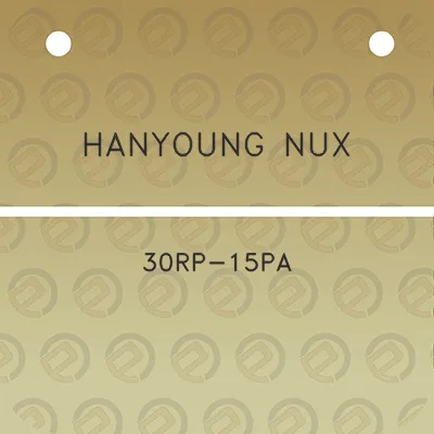 hanyoung-nux-30rp-15pa