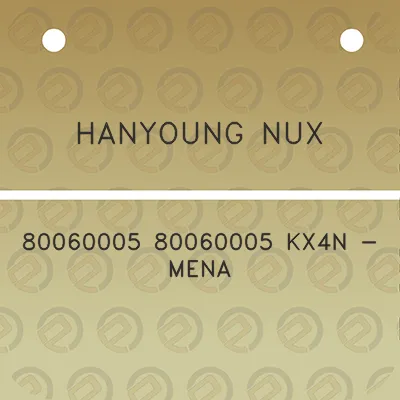 hanyoung-nux-80060005-80060005-kx4n-mena