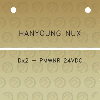 hanyoung-nux-dx2-pmwnr-24vdc