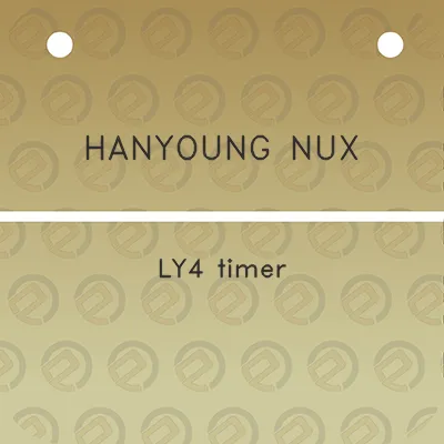 hanyoung-nux-ly4-timer