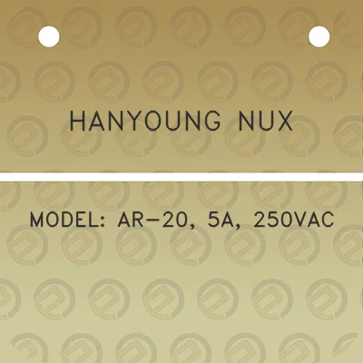 hanyoung-nux-model-ar-20-5a-250vac