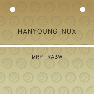 hanyoung-nux-mrp-ra3w