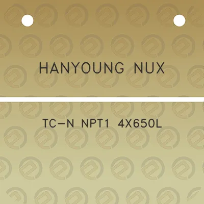 hanyoung-nux-tc-n-npt1-4x650l