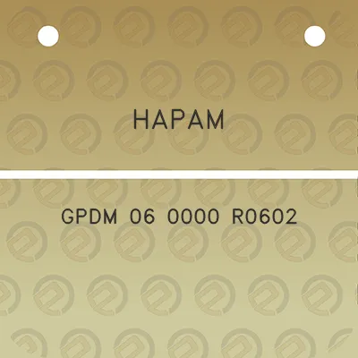 hapam-gpdm-06-0000-r0602