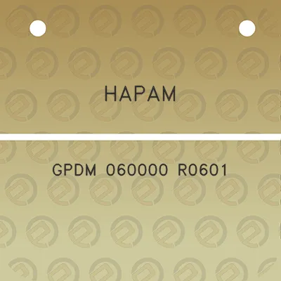 hapam-gpdm-060000-r0601