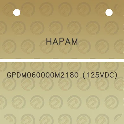 hapam-gpdm060000m2180-125vdc