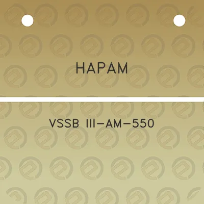 hapam-vssb-iii-am-550