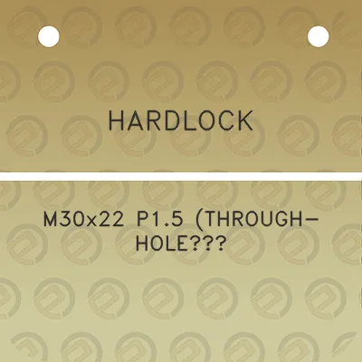 hardlock-m30x22-p15-through-hole