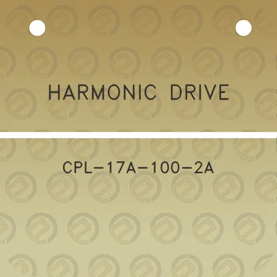 harmonic-drive-cpl-17a-100-2a