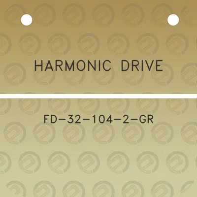 harmonic-drive-fd-32-104-2-gr