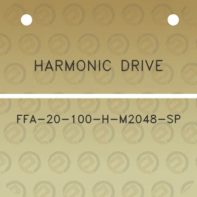 harmonic-drive-ffa-20-100-h-m2048-sp