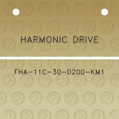 harmonic-drive-fha-11c-30-d200-km1