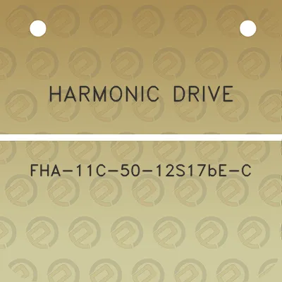 harmonic-drive-fha-11c-50-12s17be-c