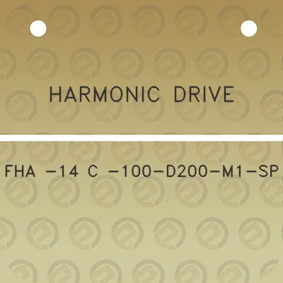 harmonic-drive-fha-14-c-100-d200-m1-sp