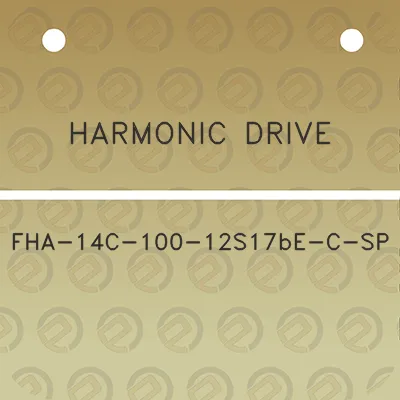 harmonic-drive-fha-14c-100-12s17be-c-sp