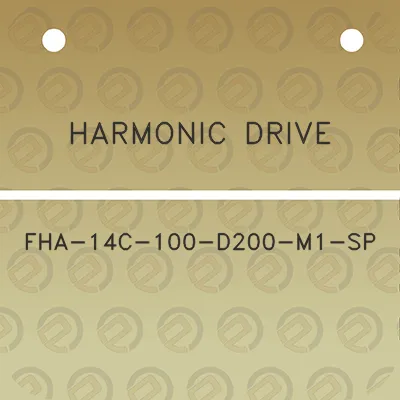 harmonic-drive-fha-14c-100-d200-m1-sp