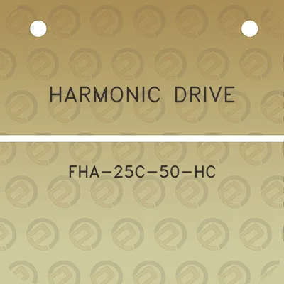 harmonic-drive-fha-25c-50-hc