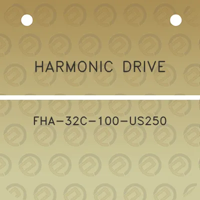 harmonic-drive-fha-32c-100-us250