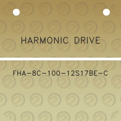 harmonic-drive-fha-8c-100-12s17be-c