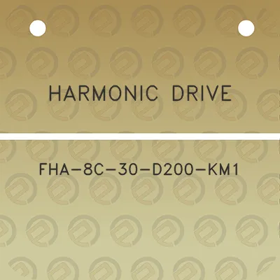 harmonic-drive-fha-8c-30-d200-km1