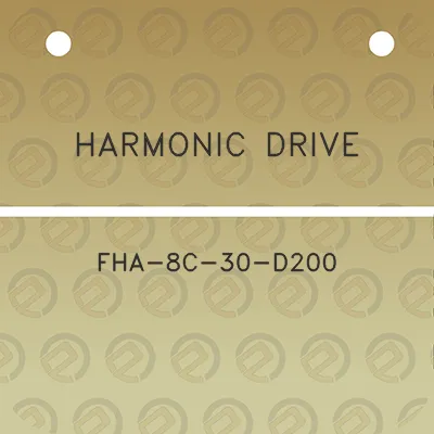 harmonic-drive-fha-8c-30-d200