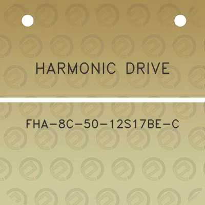 harmonic-drive-fha-8c-50-12s17be-c